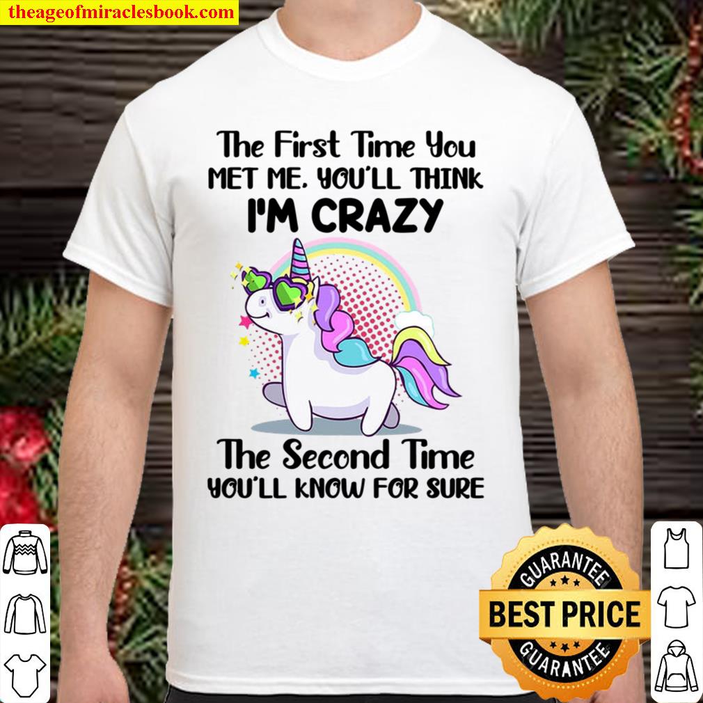 Unicorns The First Time You Met Me Shirt