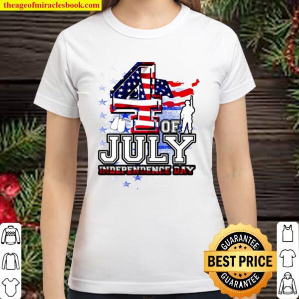 United States 4th of July Independence Day Classic Women T-Shirt