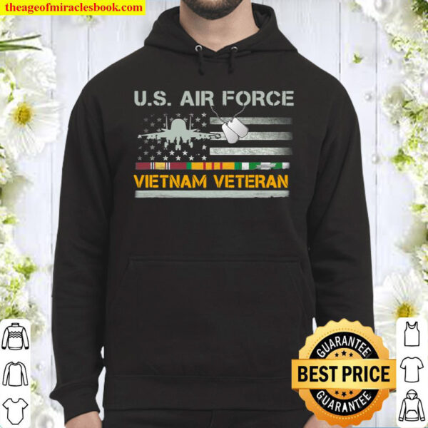 Us Air Force Vietnam Veteran, Usaf Veteran, Usa Flag Gift Hoodie