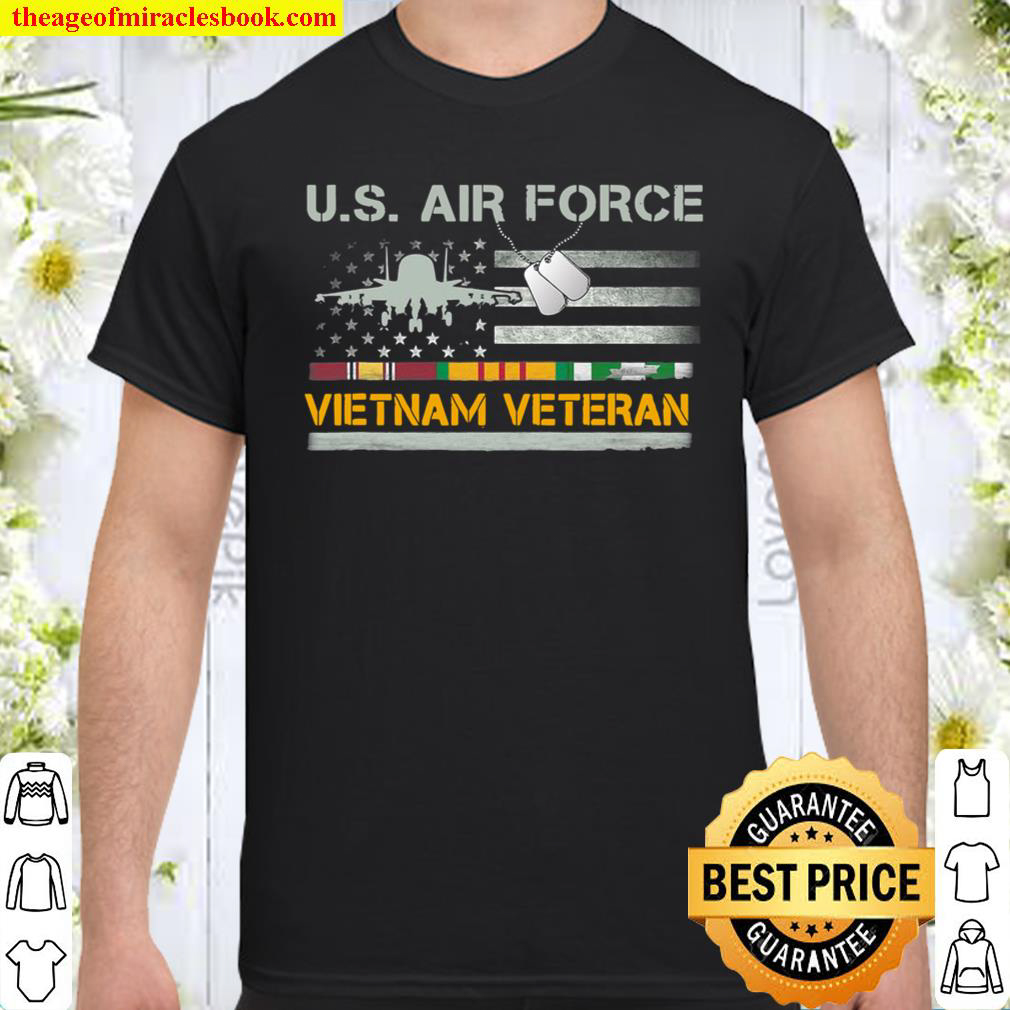 Us Air Force Vietnam Veteran, Usaf Veteran, Usa Flag Gift Shirt