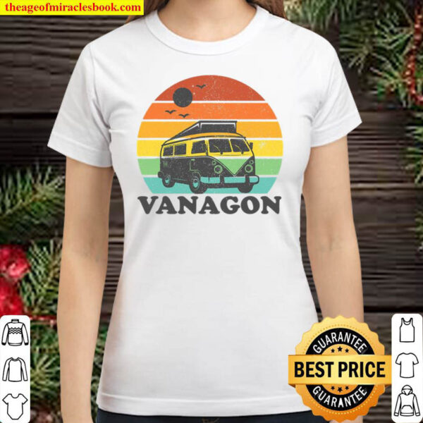Vanagon Van Life Vintage Camping Retro Camper Vanlife Gift Classic Women T-Shirt