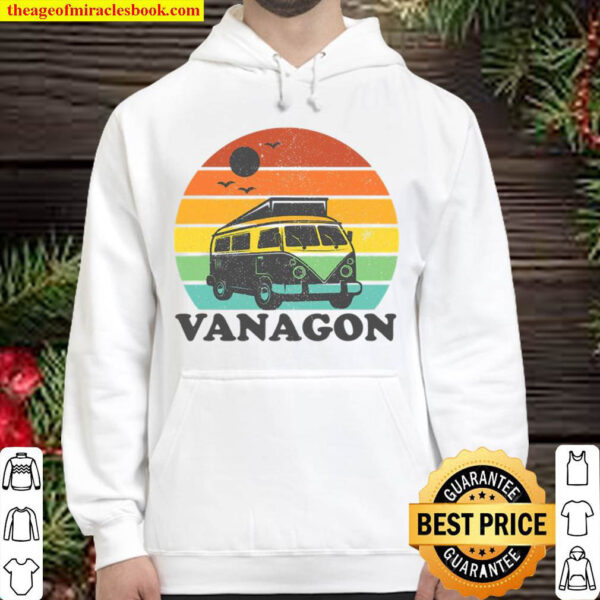 Vanagon Van Life Vintage Camping Retro Camper Vanlife Gift Hoodie