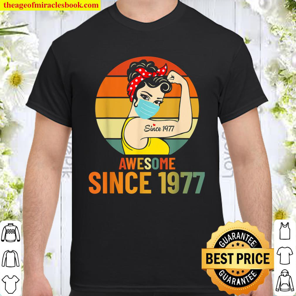 Vintage 1977 Birthday Gift For Women - Funny 44th Birthday Shirt