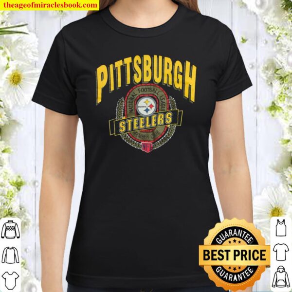 Vintage 1980_s Pittsburgh Steelers Football Raglan Classic Women T-Shirt