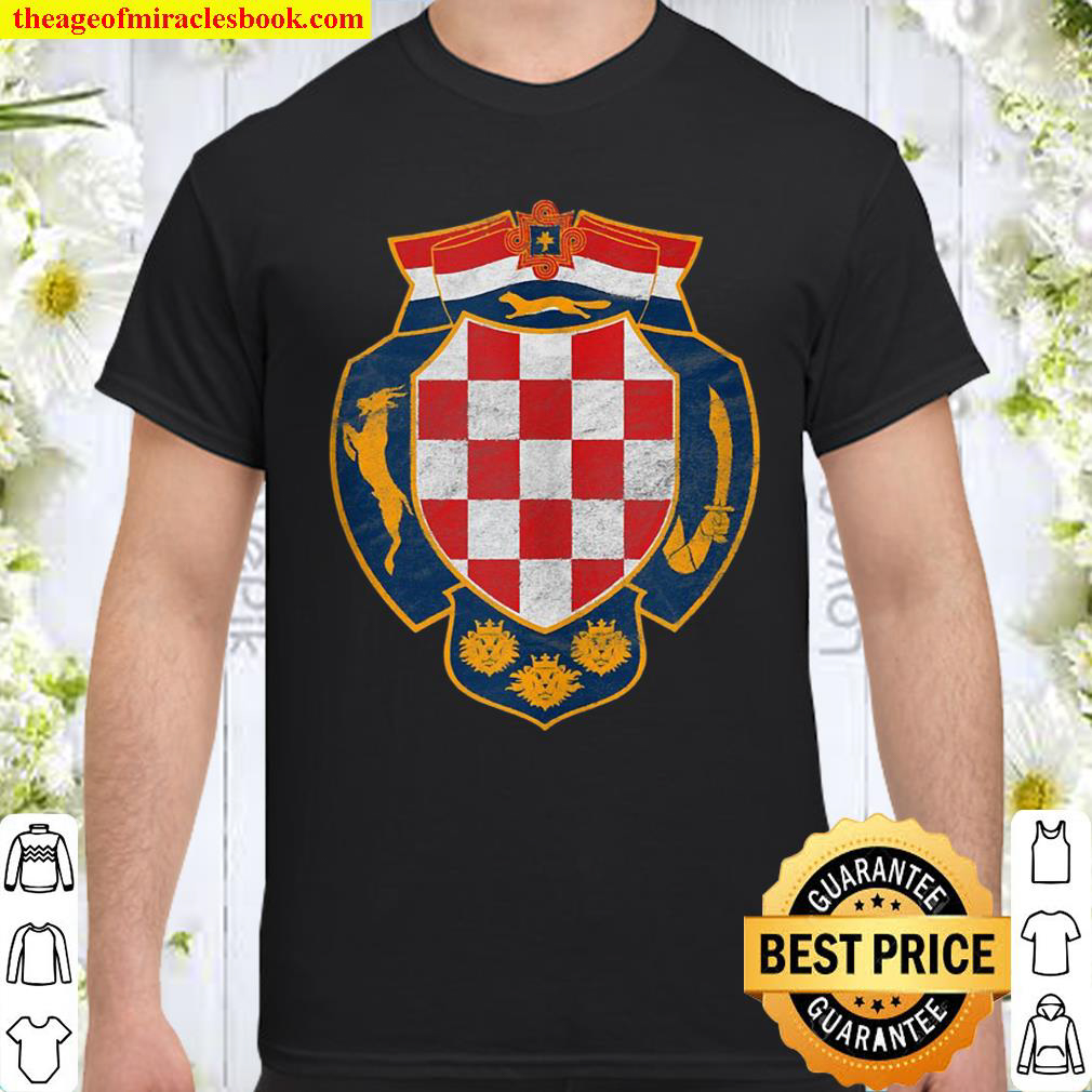 Vintage Coat Of Arms Croatia Shirt