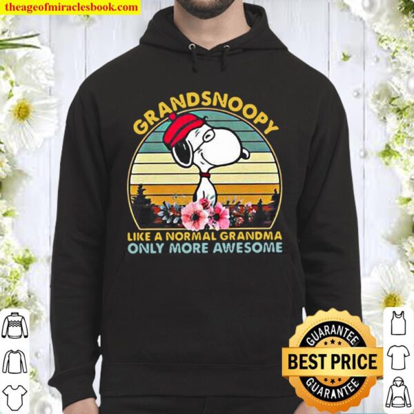 Vintage Grandsnoopy like a normal grandma only more awesome Hoodie