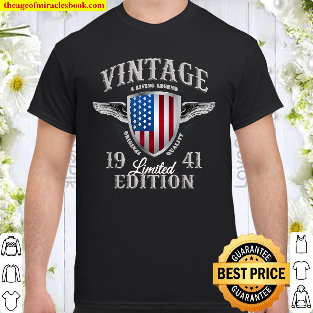 Vintage Made In 1941 USA Born 79th Birthday Legend T-Shirt