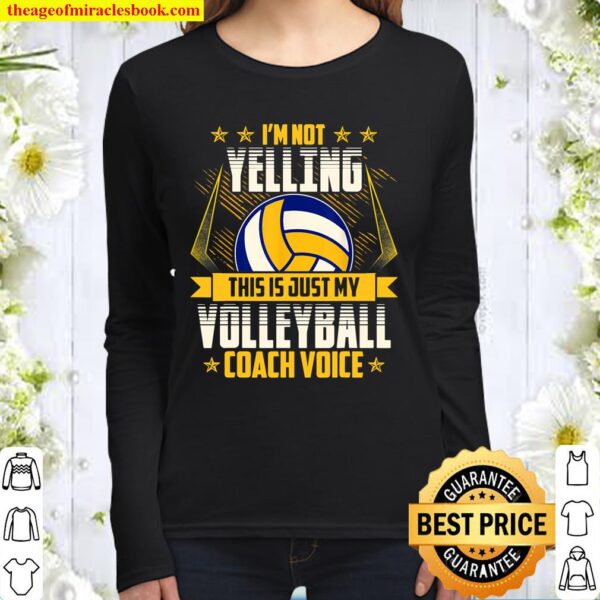 Volleyball Coach Voice Women Long Sleeved
