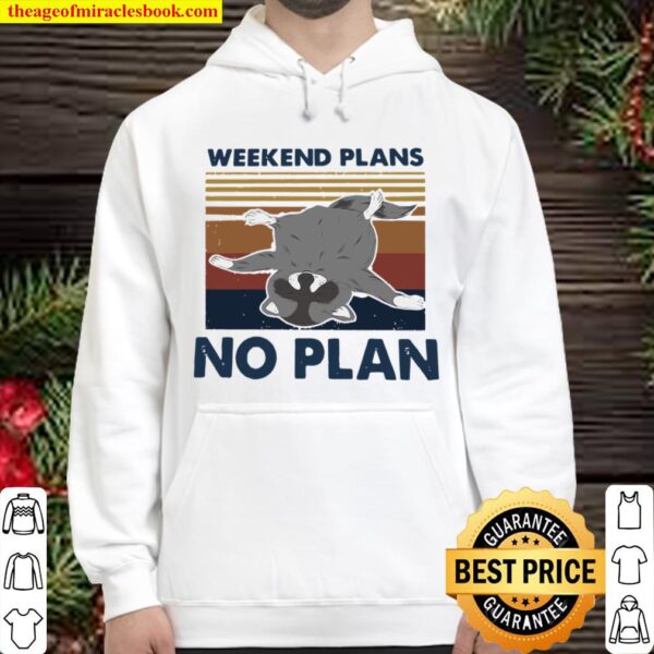 Weekend Plans No Plan Vintage Hoodie