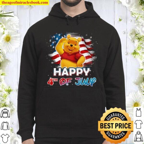 Winnie The Pooh disney happy 4th of July 2021 Hoodie