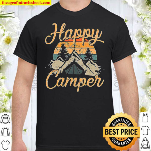 Women Happy Camper T Shirt Woman Camper Shirt