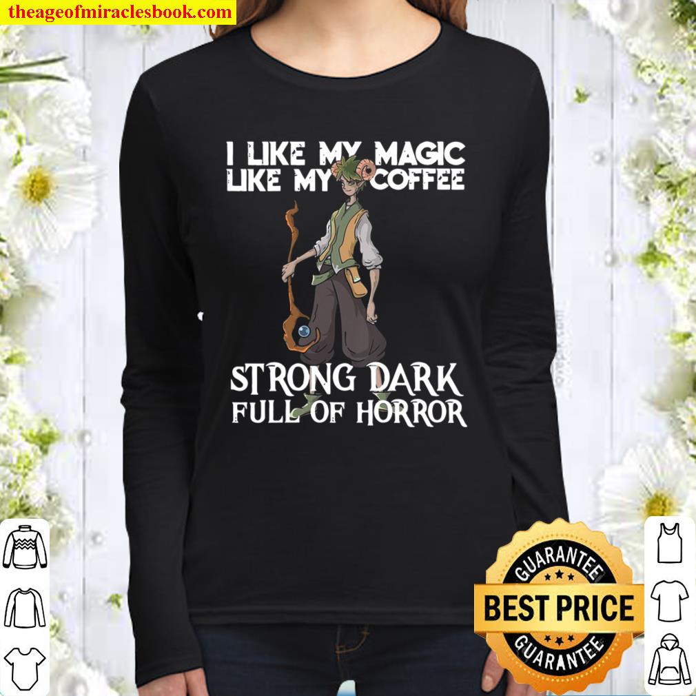 Womens Warlock Class Rpg Funny Meme Fun Roleplaying Quote V-Neck Women Long Sleeved
