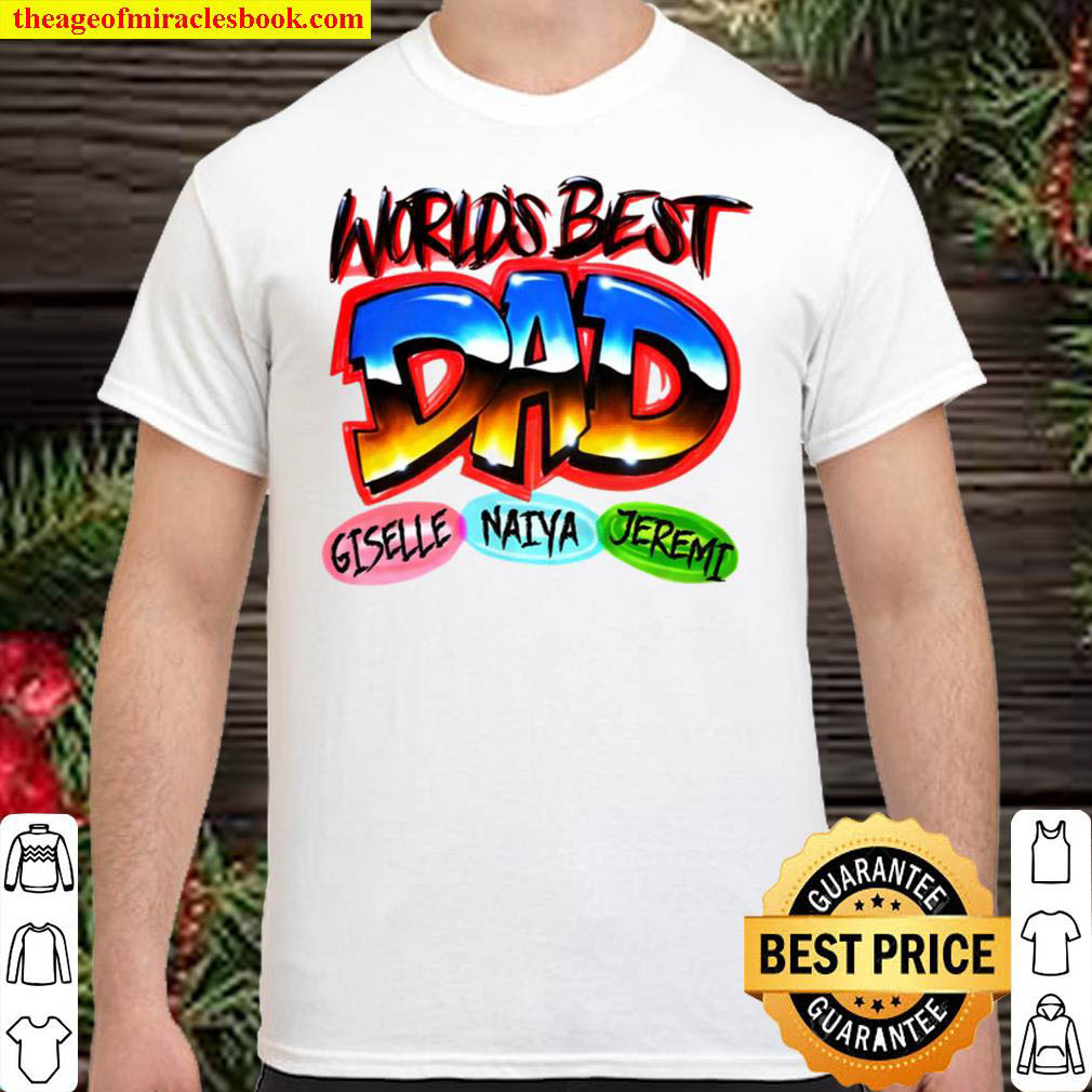 [Best Sellers] – World’s Best Dad – Art Personalized T-Shirt
