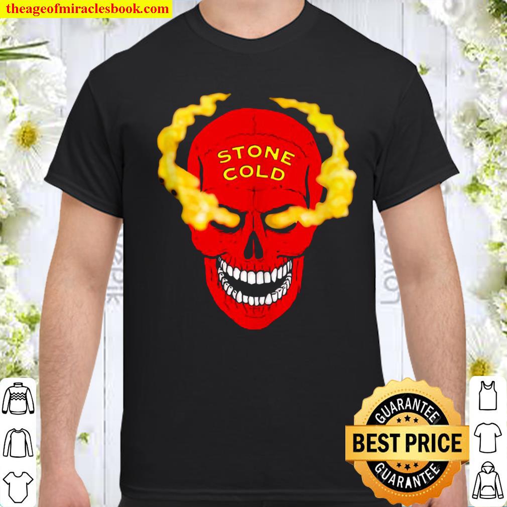 Wwe Stone Cold Steve Austin Red Skull Graphic Shirt