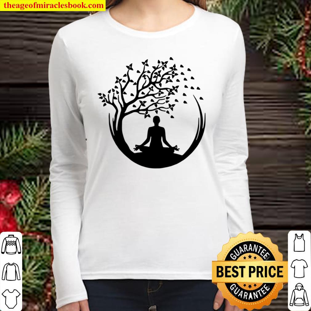Yoga Shirt, Meditation Shirt, Namaste Shirt, Spiritual Tee, Relaxation Women Long Sleeved