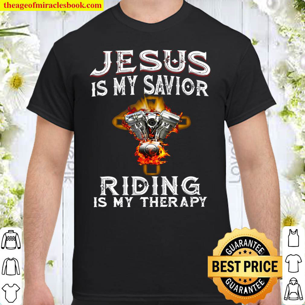 Official jesus is my savior-Motorcycle engine T-Shirt