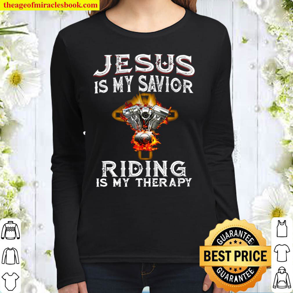 jesus is my savior Motorcycle engine Women Long Sleeved