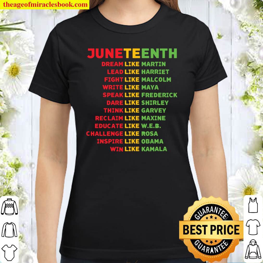 Download Juneteenth Dream Like Martin Juneteenth Black Leader Svg Black History Month Shirt