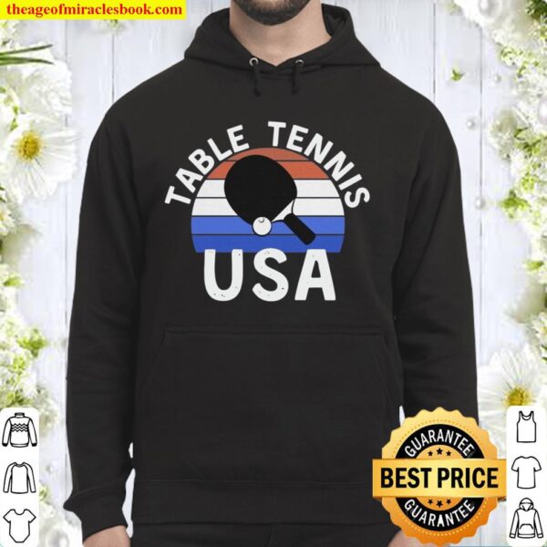 usa shirt, table tennis shirt, olympics 2021 Hoodie