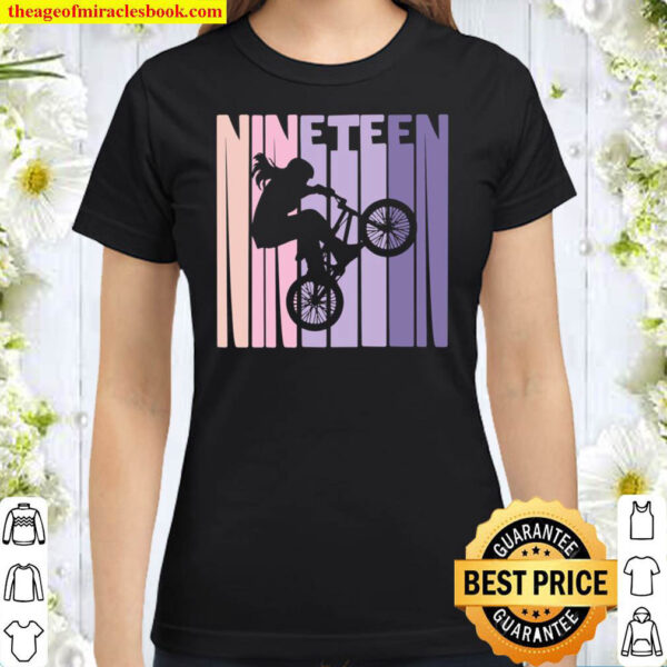 19th Birthday Vintage Girls Kids BMX Retro fan Classic Women T Shirt