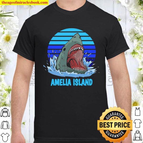 Amelia Island Vacation Shark Theme Shirt