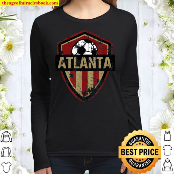 Atlanta Soccer Jersey Style Team Fan FC United Flag ATL Women Long Sleeved