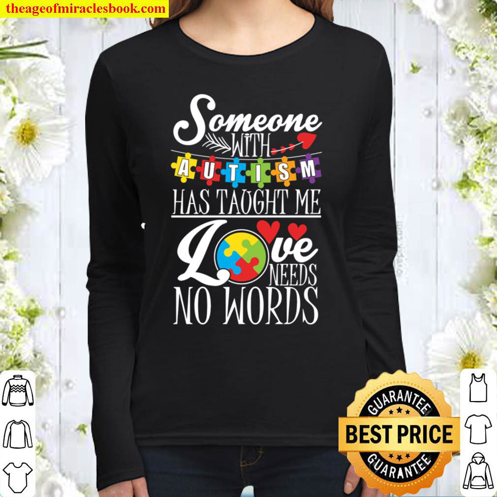 Autism Presents Autistic Awareness Family Gift For Kids Women Long Sleeved