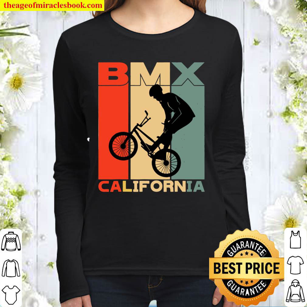 BMX Vintage Big Stripe for California BMXers Women Long Sleeved
