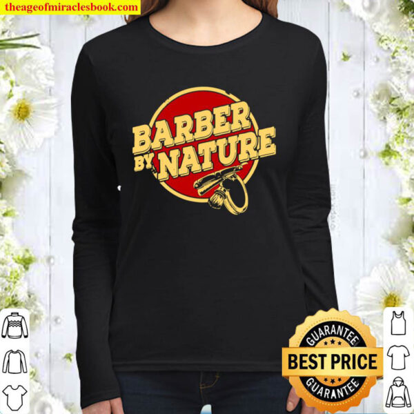 Barber Hairstylist Haircutter Women Long Sleeved