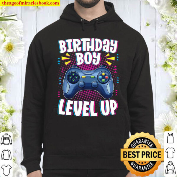 Birthday Boy Level UP Matching Gamer Birthday Party Hoodie
