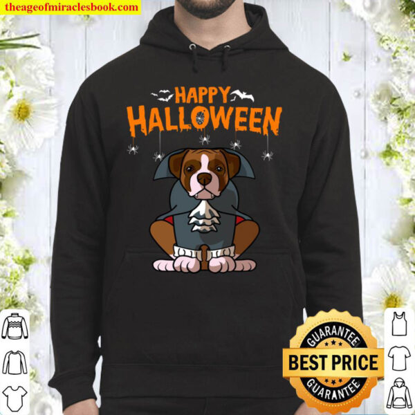 Boxer Halloween Greetings Costume Dog Owner Hoodie