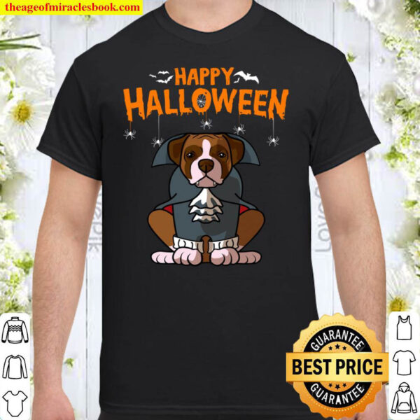 Boxer Halloween Greetings Costume Dog Owner Shirt