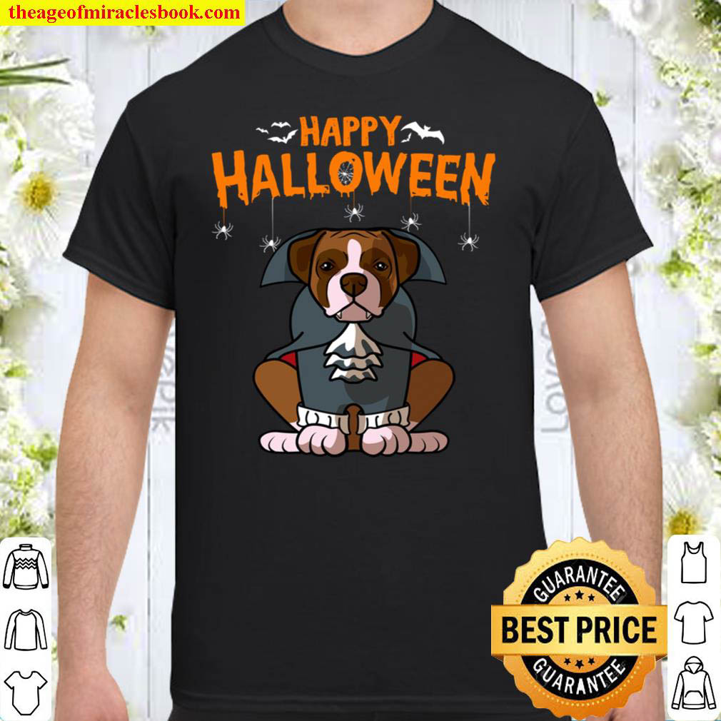 [Best Sellers] – Boxer Halloween Greetings Costume Dog Owner T-Shirt