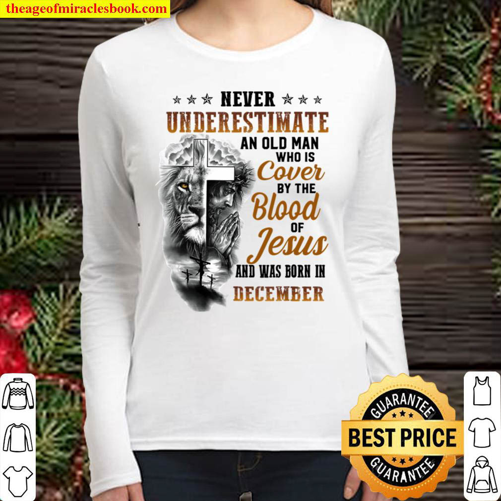 By The Blood Of Jesus Born In November 11 DECEMBER 1940 Women Long Sleeved