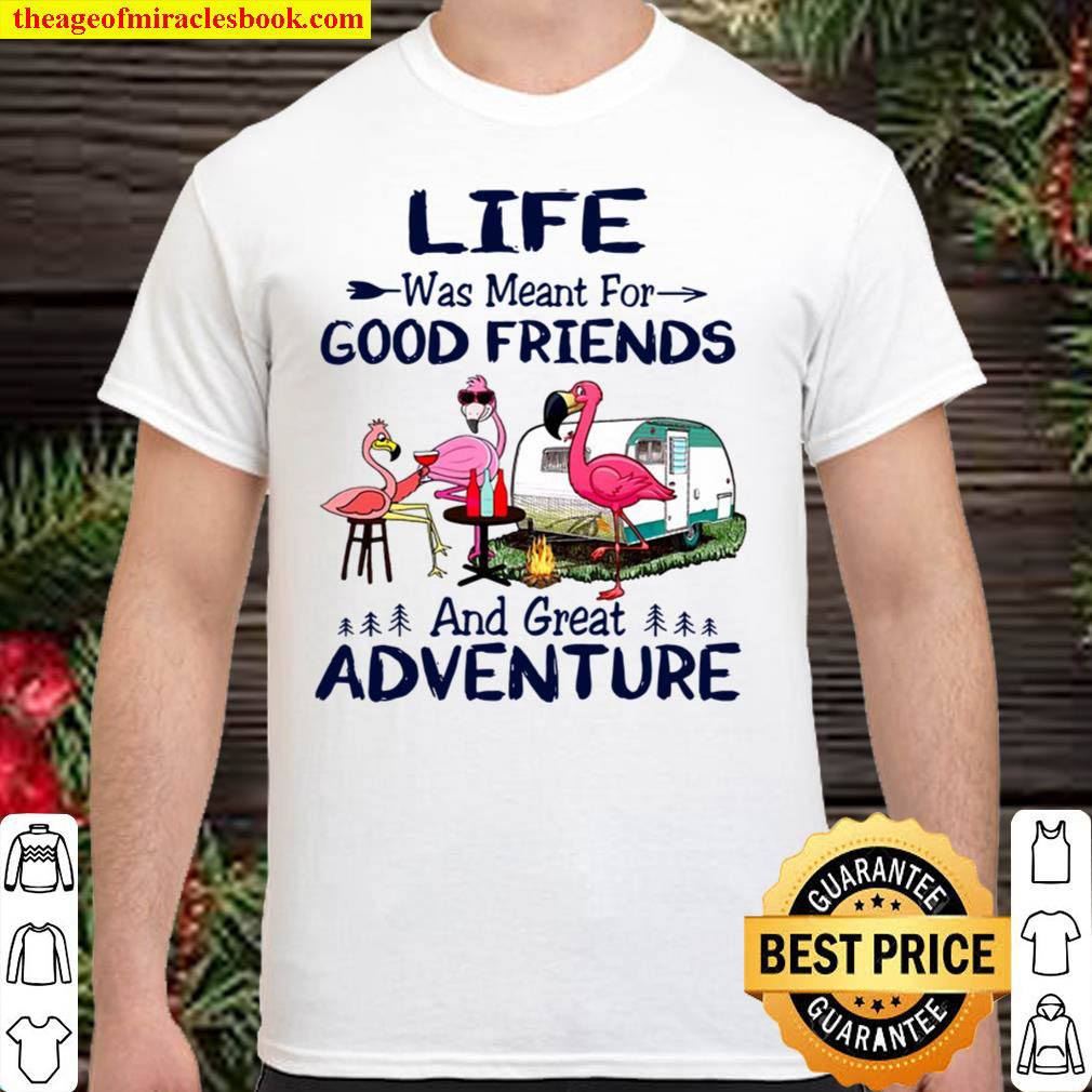 Official Camper Life Was Meant For Good Friends And Great Adventure Girl Gang Camping Shirt