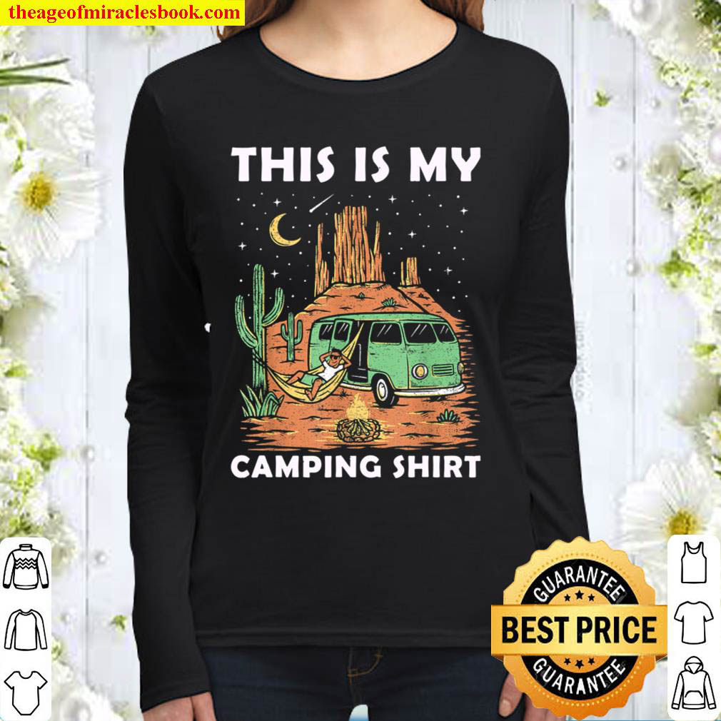 Camping Trailer Camper Van Mobile Home Caravan Motorhome Women Long Sleeved