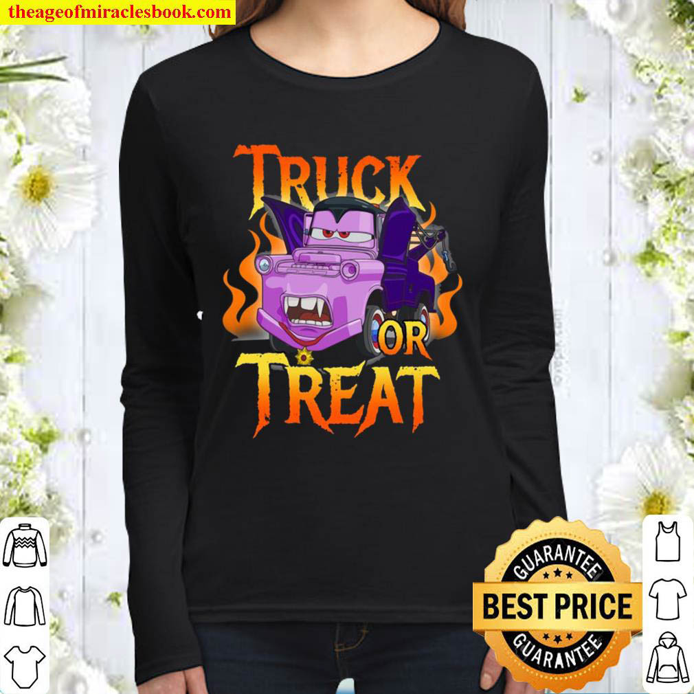 Cars Halloween Vampire Truck Or Treat Women Long Sleeved