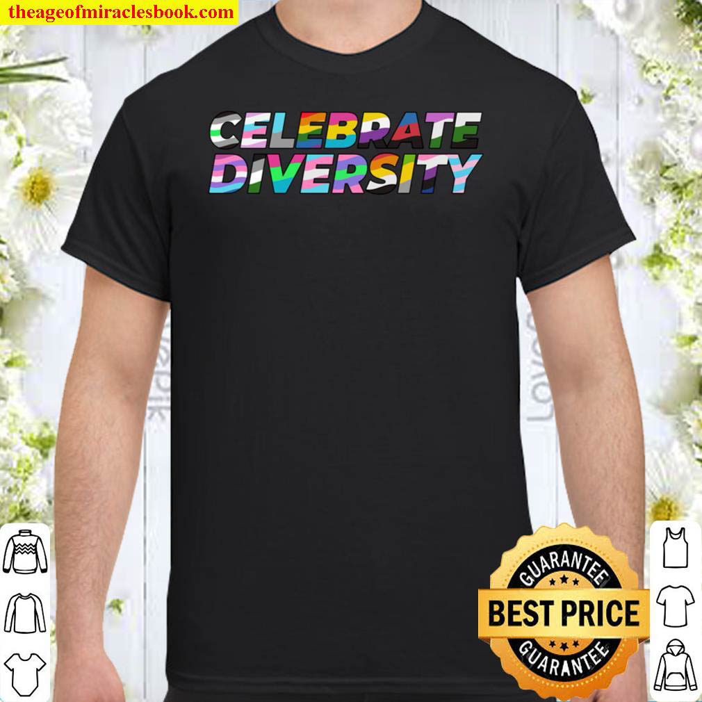 Celebrate Diversity Lesben Gay Herzen Pride Flags LGBTQ Shirt