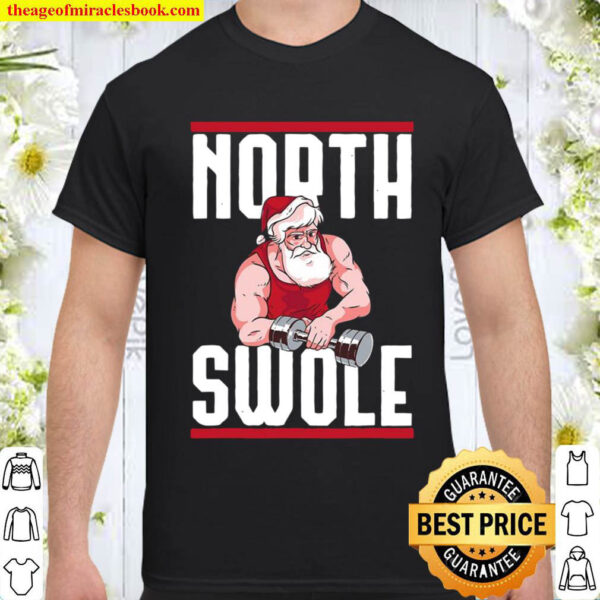 Christmas North Swole Muscle Santa Holiday Workout Costume Shirt