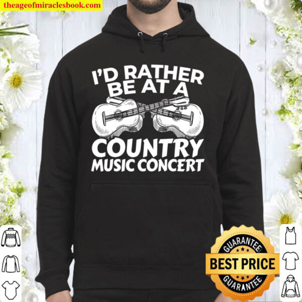 Country Music Lover Gift Music Concert Hoodie