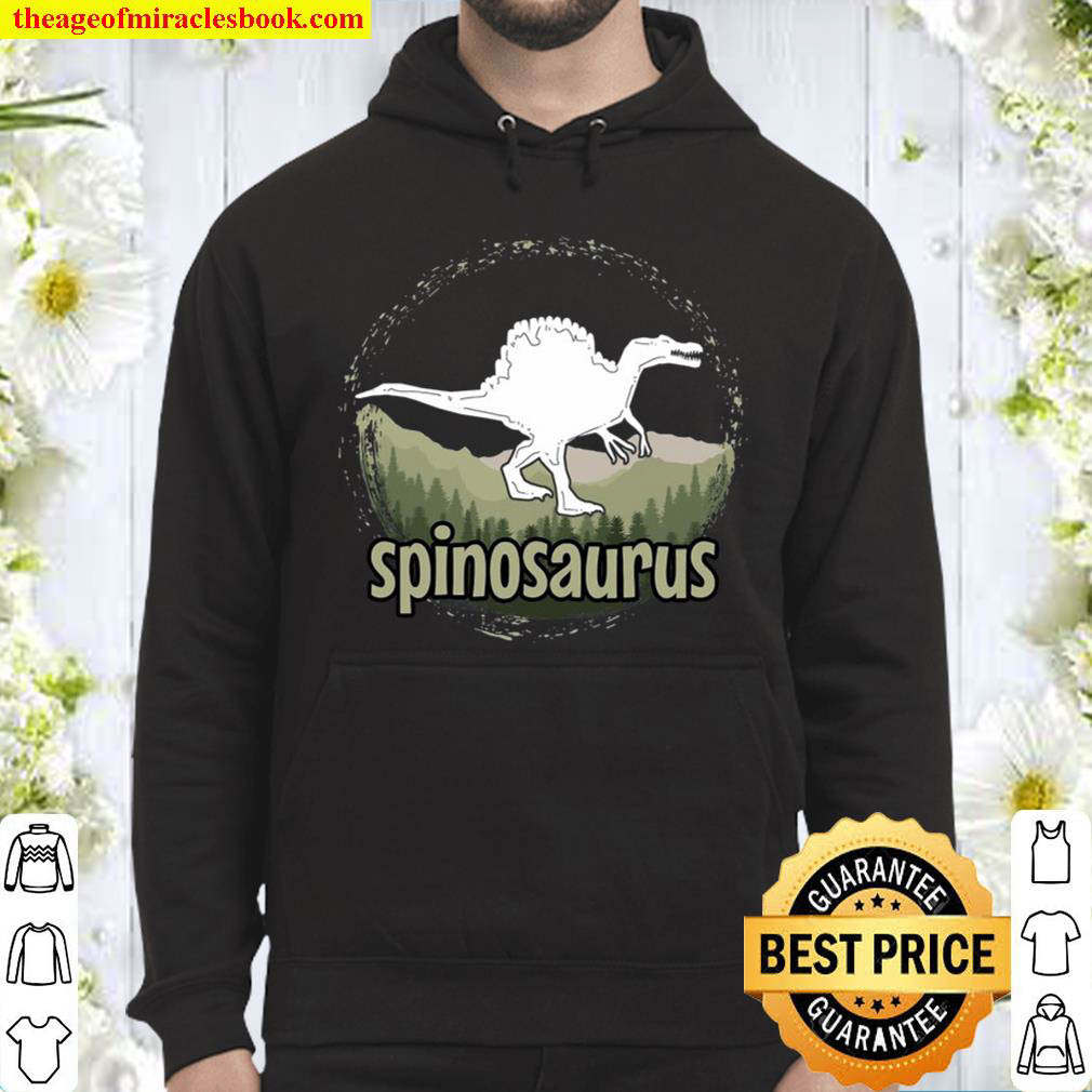 Crazy Spinosaurus In Simple World Gift For Jurassic Lovers Hoodie