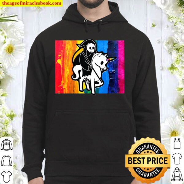 Death Riding Unicorn Hoodie