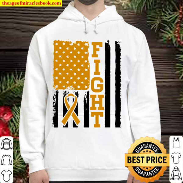 Fight Flag – Childhood Cancer Fighter Shirt Gift Hoodie