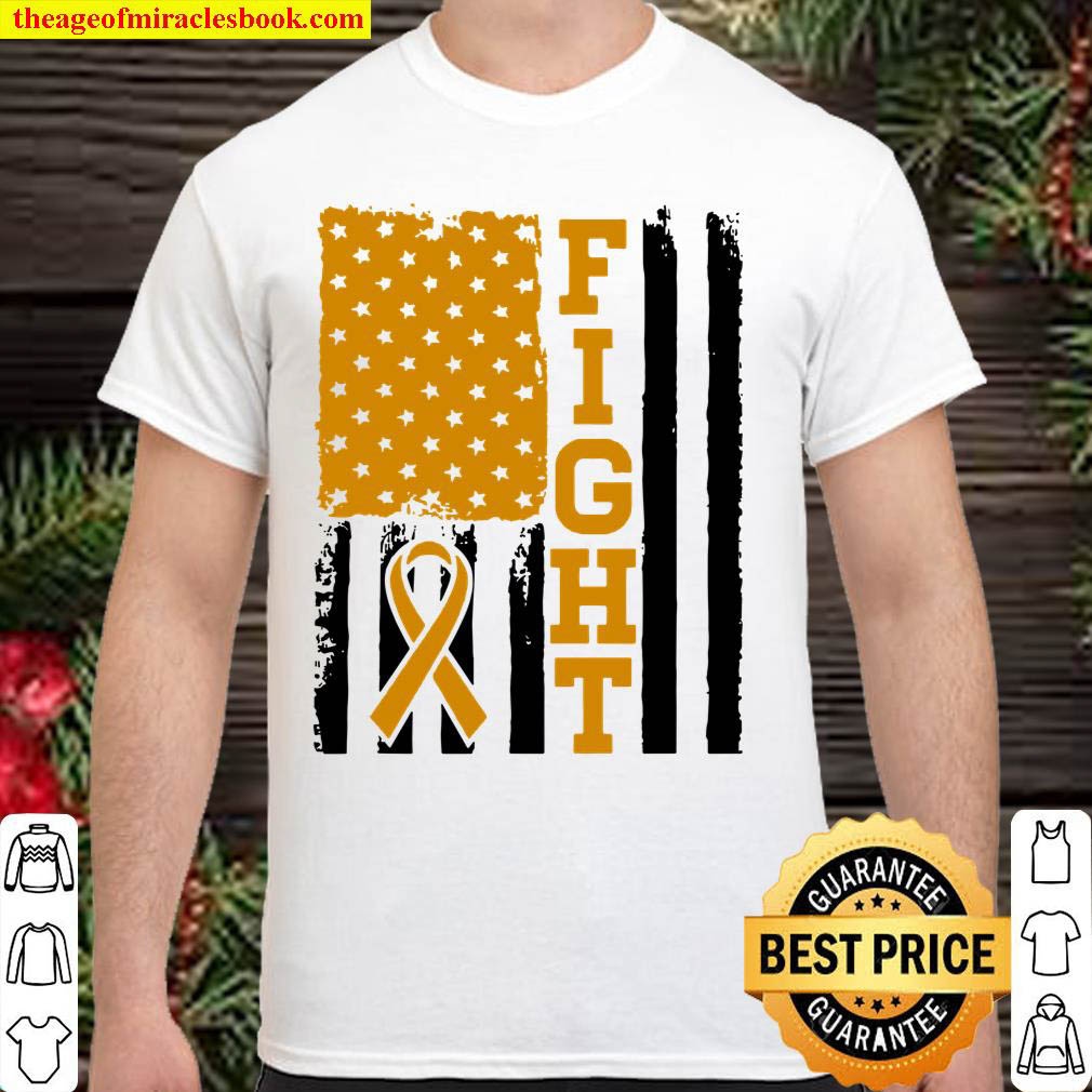 Official Fight Flag – Childhood Cancer Fighter Shirt & Gift shirt