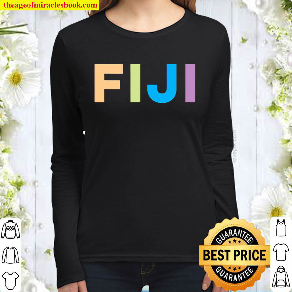 Fiji Colorful Vacation Gift Women Long Sleeved