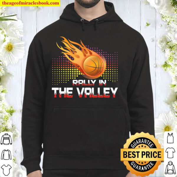 Finals Rally In The Valley Phoenix Flaming Basketball Hoodie