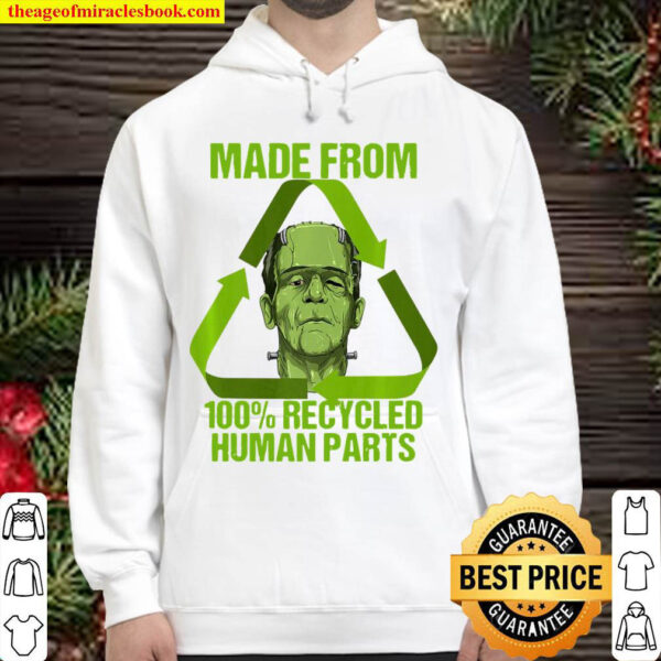 Frankenstein Made From 100 Recycled Human Parts Halloween Premium Hoodie