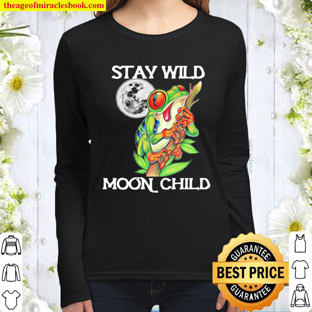Frog Stay Wild Moon Child Women Long Sleeved