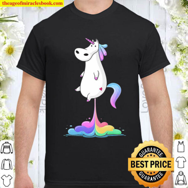 Fun Unicorn Fart Funny Rainbow Poop Pooh Kids Gift Shirt