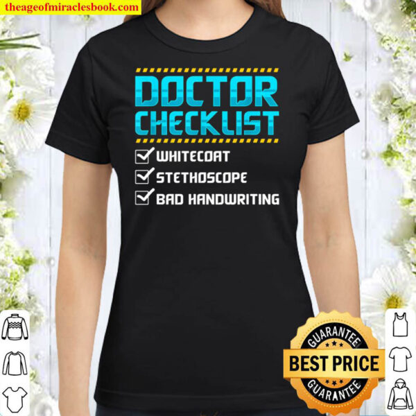 Funny Doctor Graphic Men Women PhD Graduation Classic Women T Shirt